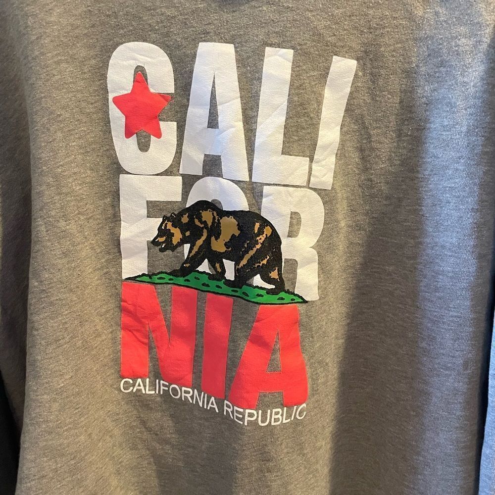 Women’s California Republic Vintage Side Gray Pullover Hoodie XL - Picture 11 of 12